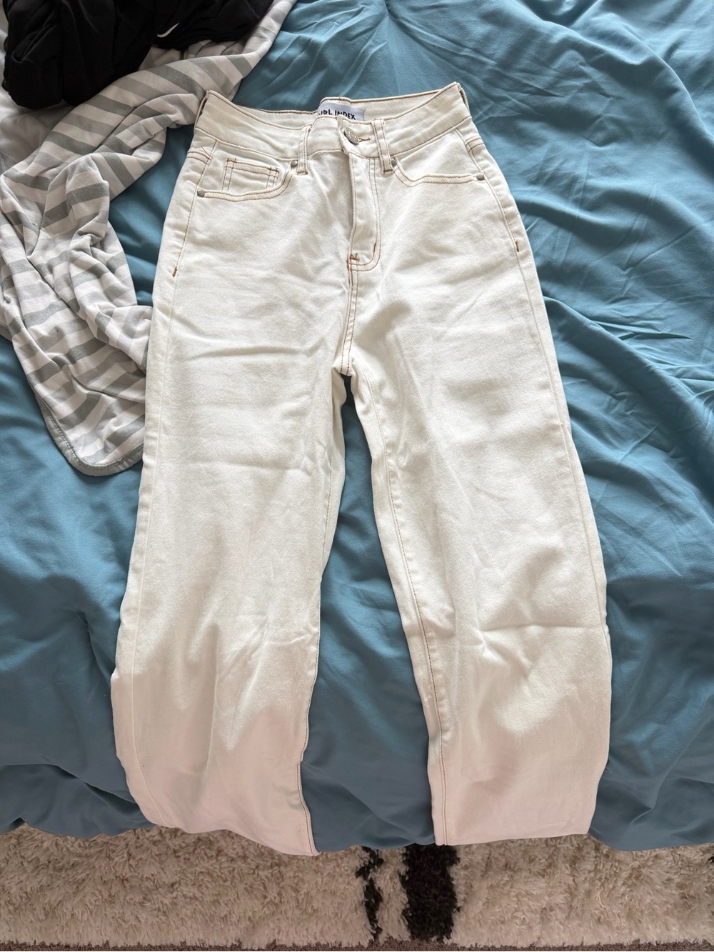 High-Rise White Wide-Leg Women’s Jeans